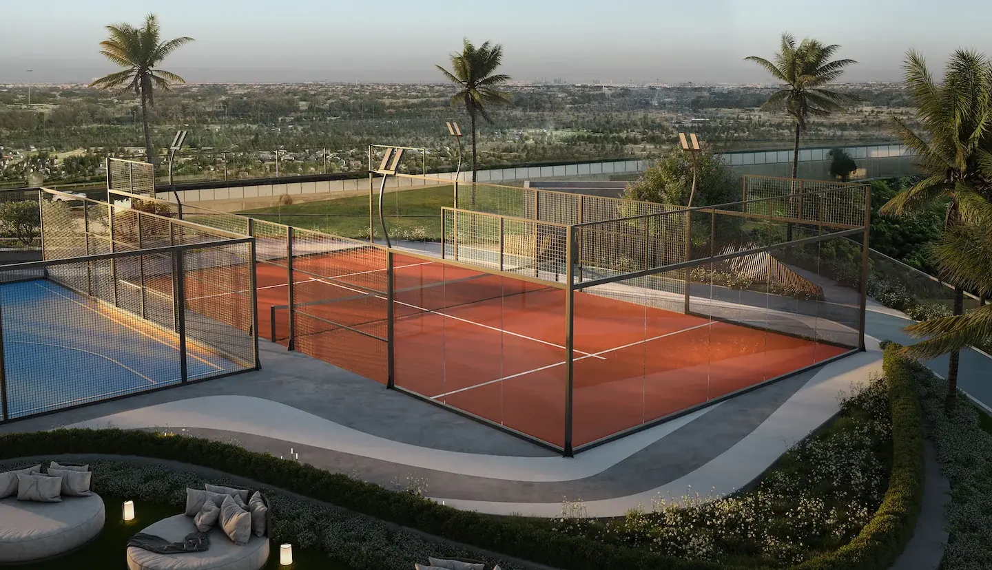 Sports Courts - Tennis and padel courts with city views